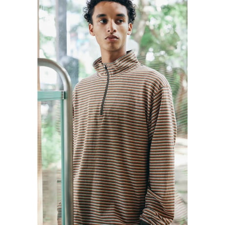 COMFORTABLE REASON - Multi Border L/S Stand Zip