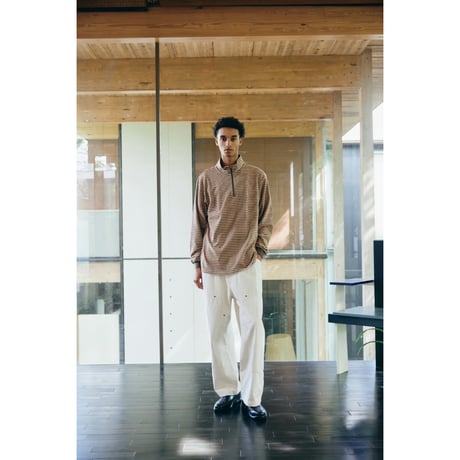 COMFORTABLE REASON - Multi Border L/S Stand Zip