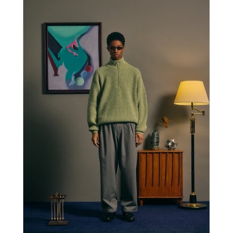 COMFORTABLE REASON - Harf Zip Knit