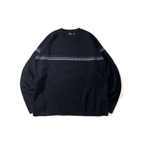 00's transnine - Striped Cotton Sweater