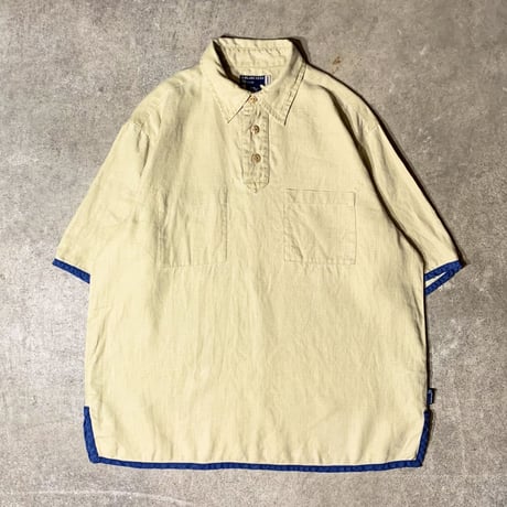 90's GUESS - S/S  Pullover Linen Shirts
