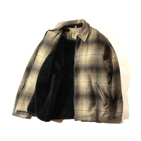 90's WOOL RICH Wool Checked Jacket