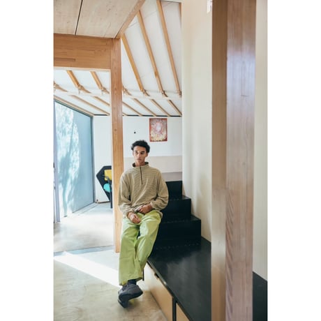 COMFORTABLE REASON - Multi Border L/S Stand Zip