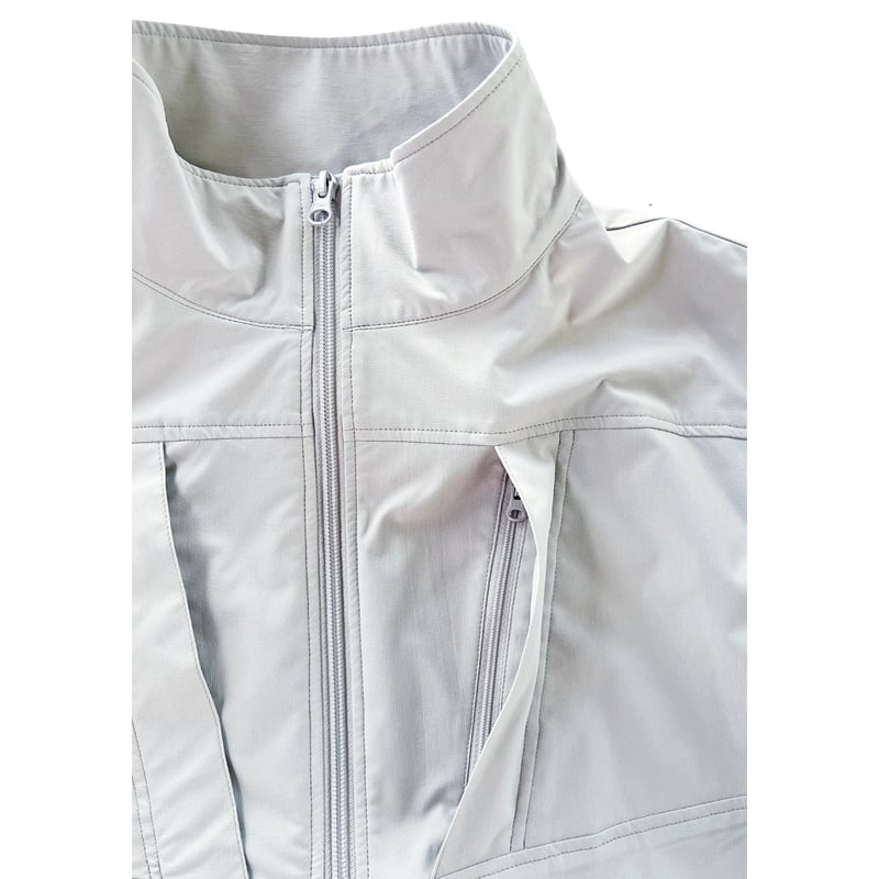 ジャケット・アウター comfortable reason COMFORTABLE REASON / STAND ZIP STRETCH JACKET - GREY | DEXIM