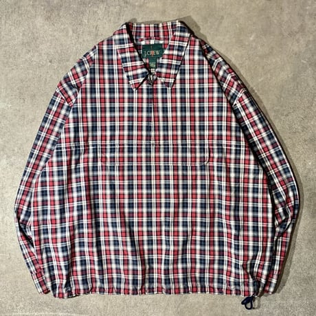 90's J.CREW - Harf Zip Cotton Jacket