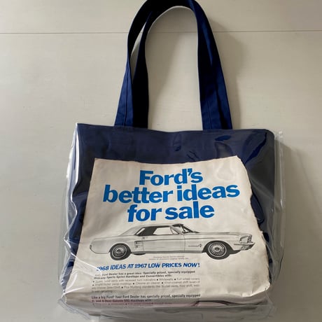 🚙OLD magazine PAGE.....vinyl TOTE BAG