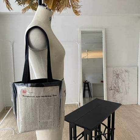 magazine page "VINYL" tote BAG