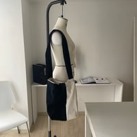 COTTON LINEN shoulder BAG ⚪️⚫️ othello version