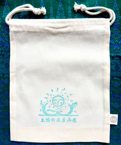 【オンラインストア限定】土佐の海の天日塩「あまみ」とオリジナル巾着ポーチセット
