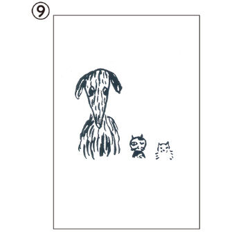 長新太　1996年 手描きイラスト 木製フレーム付き 長新太さん著作: (並び順：発売日＋商品名)｜クレヨンハウス