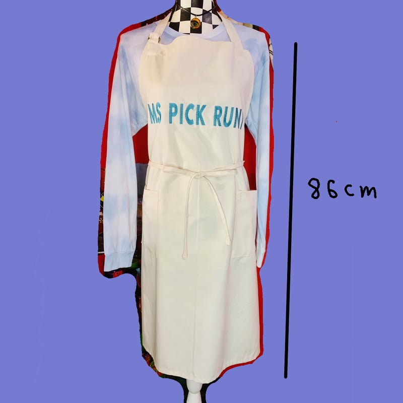 mspickruntロゴ刺繍エプロン | MS PICK RUNT