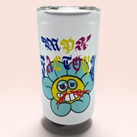 サイケフラワー ステンレス蓋付きタンブラー