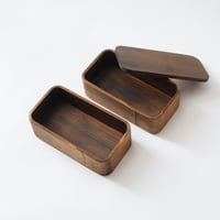 拭き漆弁当箱 二段