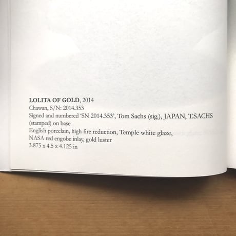 TOM SACHS "CHAWAN (3rd)"