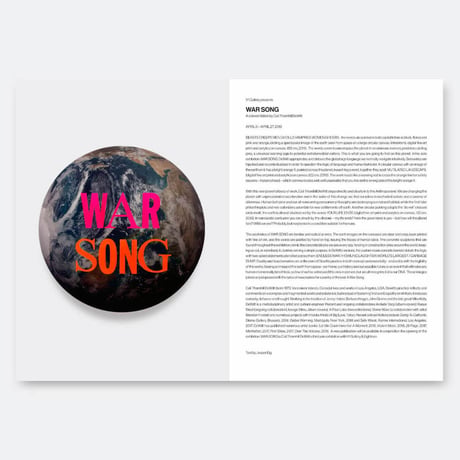 Cali Thornhill Dewitt "WAR SONG. 2019"