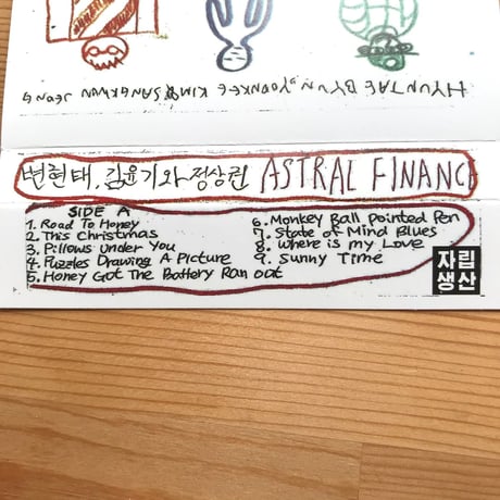 Hyuntae Byun, Yoonkee Kim and Sangkwon Jeong "ASTRAL FINANCE" cassette tape