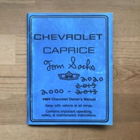 TOM SACHS "Caprice Owner's Manual (3rd)"