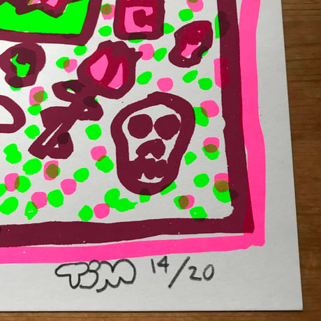 Tim Comix "RIP silkscreen print"