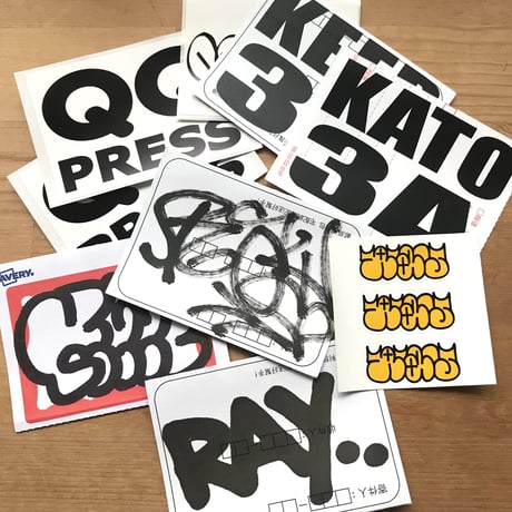 RAY "Silver pin & stickers pack"