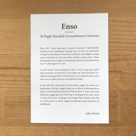 John Divola "Enso"
