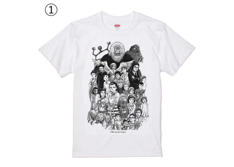 諸星大二郎 Tシャツ「オールスターキャラ」（全3色） | 横手市増田