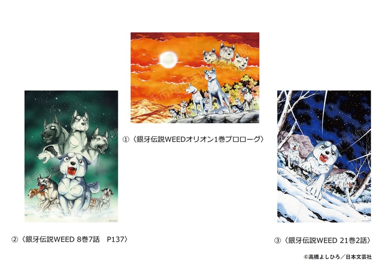 銀牙伝説 A4クリアポスター（全3種） | 横手市増田まんが美術館