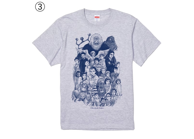 諸星大二郎 Tシャツ「オールスターキャラ」（全3色） | 横手市増田