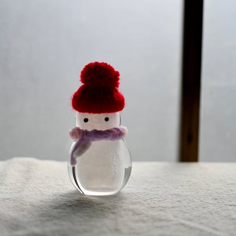 雪だるま　赤