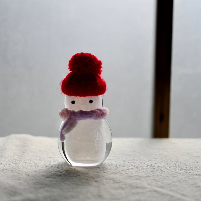 雪だるま 赤 | さ ざ 波 硝 子 店