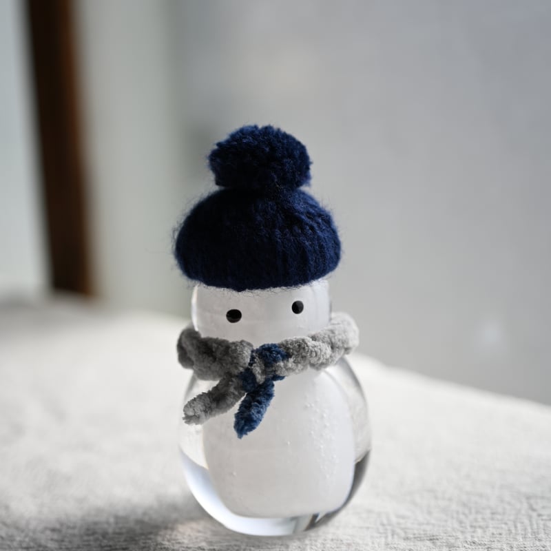 雪だるま 雪だるま 青 | さ ざ 波 硝 子 店