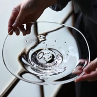 ゆらぎの硝子　24cm 皿