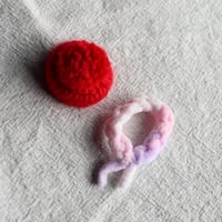 雪だるまの着替え　赤