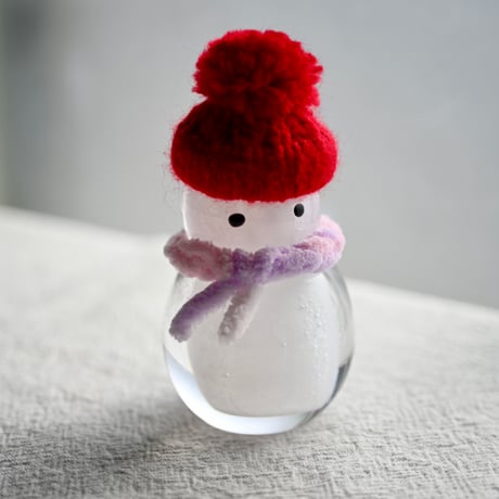 雪だるま　赤