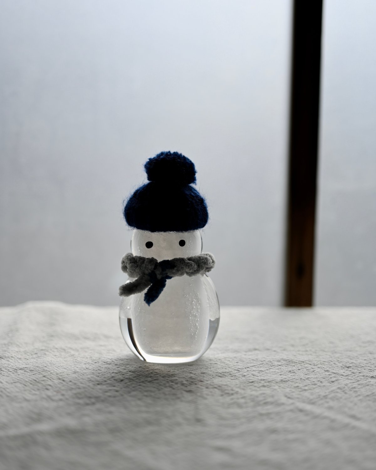 雪だるまページ 雪だるま 青 | さ ざ 波 硝 子 店