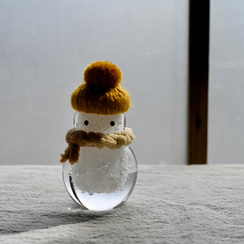 雪だるまページ 雪だるま 琥珀 | さ ざ 波 硝 子 店