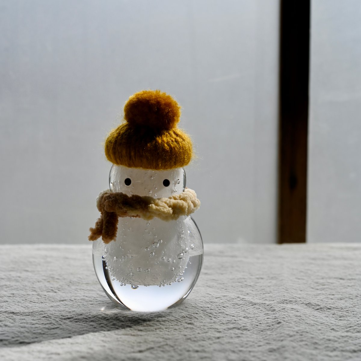 でっかい雪だるま 雪だるま 琥珀 | さ ざ 波 硝 子 店