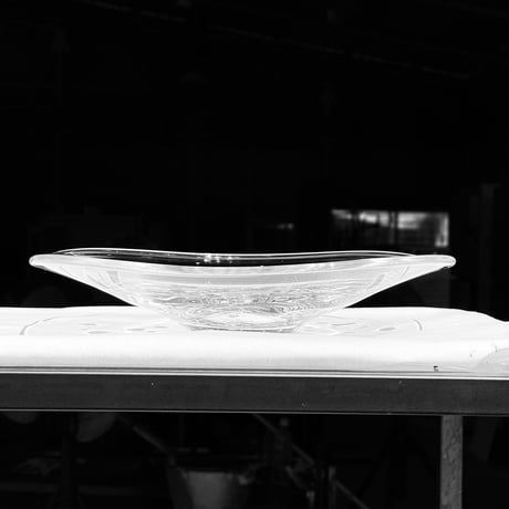 ゆらぎの硝子　24cm 皿