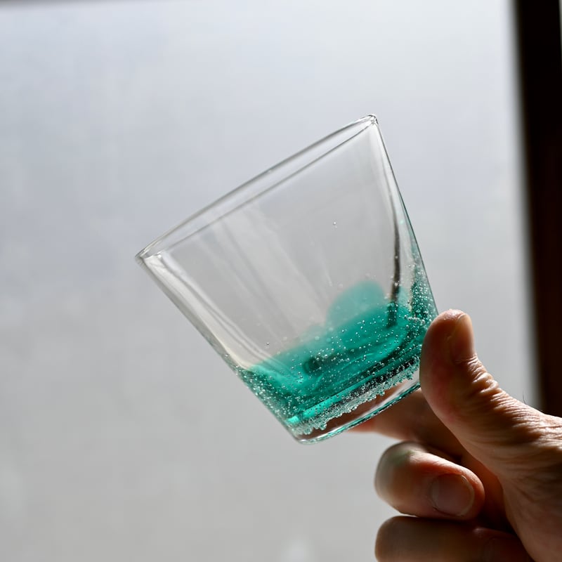作家物　創作ガラス　 葉形のガラス 昭和型板ガラス6mm厚「たけ」 #旭屋ガラス店 #昭和ガラス #国産