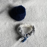 雪だるまの着替え　青
