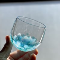 球体グラス　ネモフィラ