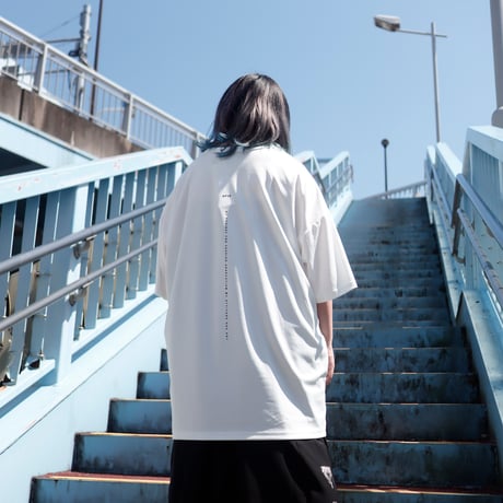 【AFYF】 MESH OVERSIZED 転写PRINT T SHIRT [WH-YOUTUBE]