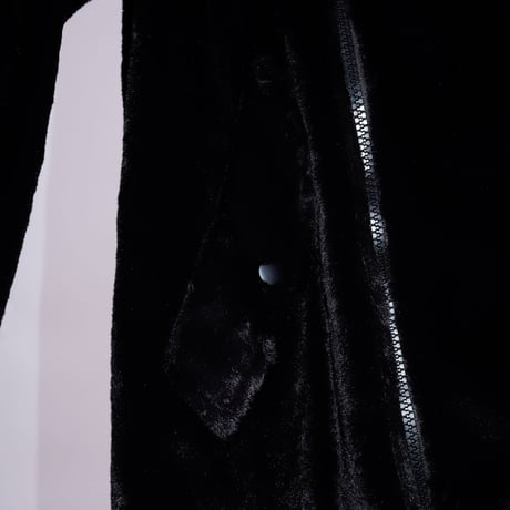 【AFYF】ASYME ZIP PARKA [FUR BLK］