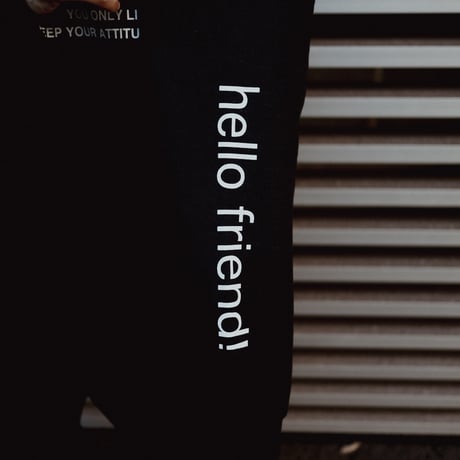 【AFYF ON GILDAN社】 SOUVENIR HOODED SW1 [BLACK-PEKEDOG]