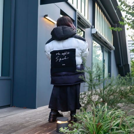 【AFYF】TAPING PACHING WINTER JACKET［グラデBLK］