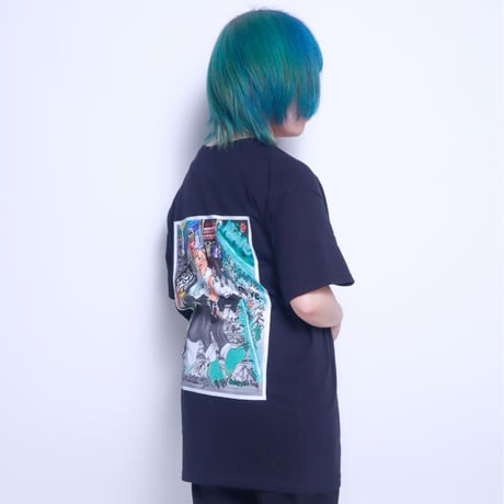 【AFYF】GILDAN® Premium Cotton 5.3oz Short Sleeve T-Shirt KEMONER LIVE [BLACK]