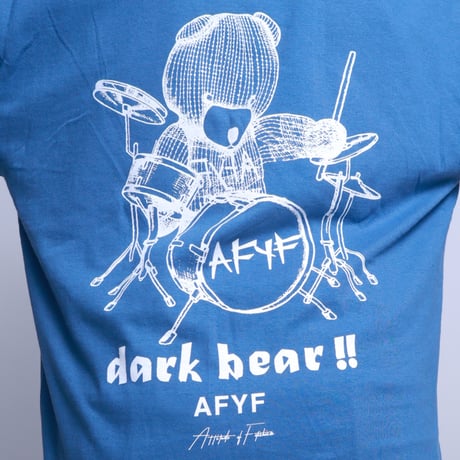 【AFYF】GILDAN® Premium Cotton 5.3oz Short Sleeve T-Shirt DARK BEAR DRUMMER T SHIRT [INDIGO]