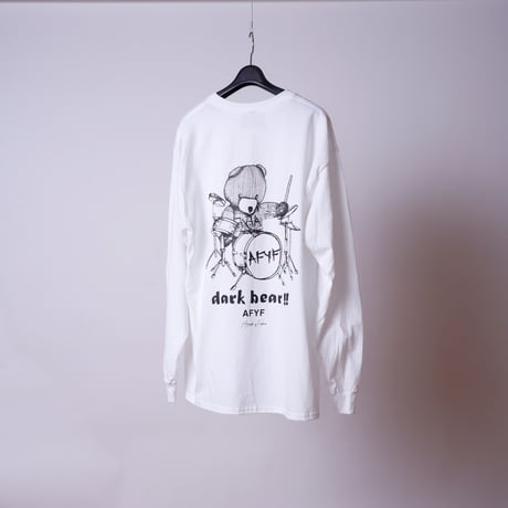 【AFYF ON GILDAN社】SOUVENIR LS T SHIRT2 [WHT-BEAR DRUM]