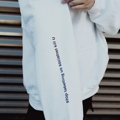 【AFYF ON GILDAN社】 SOUVENIR HOODED SW2 [WHT-LIVE IN THE DARK]