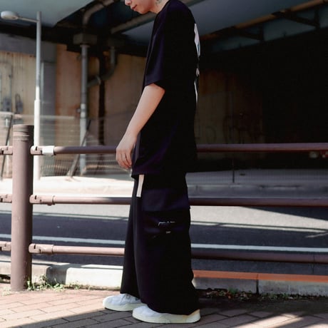 【AFYF】 MESH OVERSIZED 転写PRINT T SHIRT [BK-BASS]