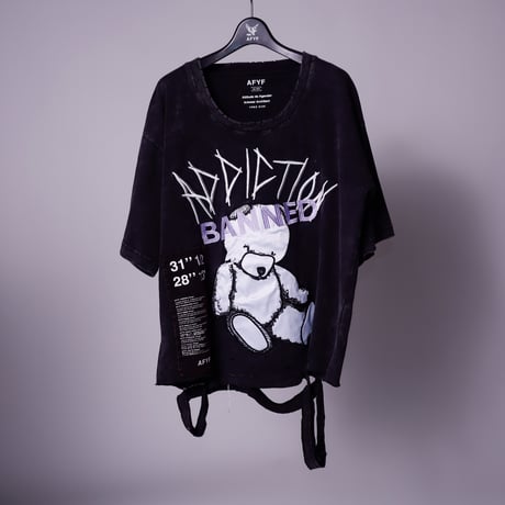 【AFYF】 CRAFTABLE DAMAGE TSHIRT [BK-DB APLI ]